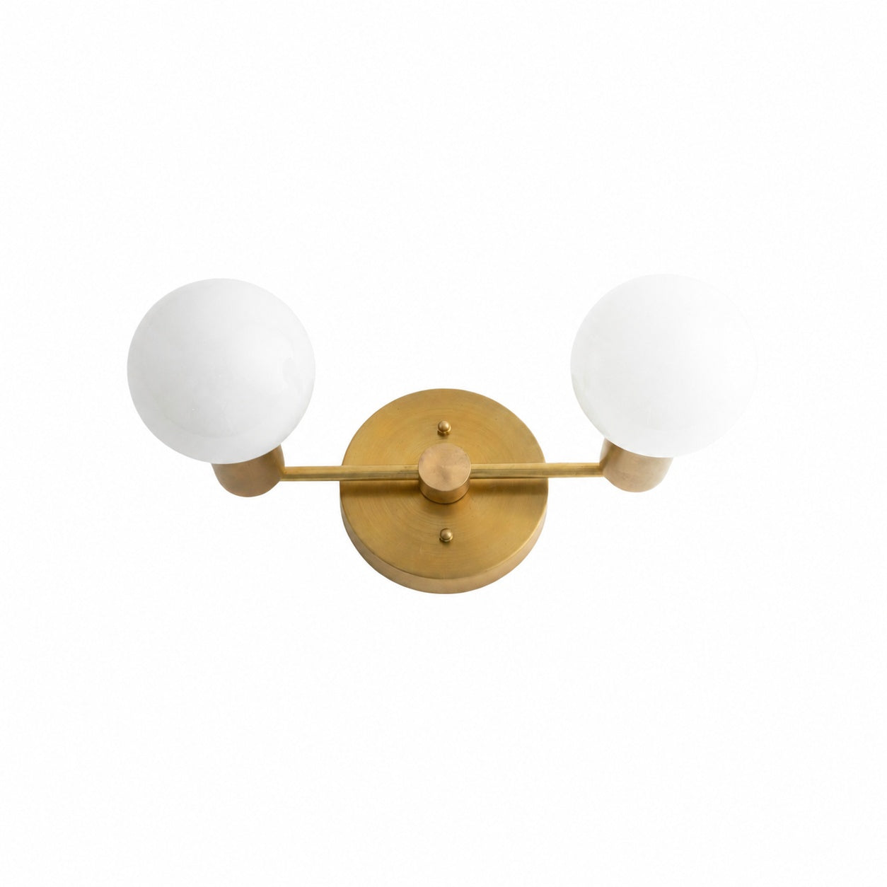 Glorica Glass Vanity Light - Modern Brass Wall Sconce for Bathroom Style