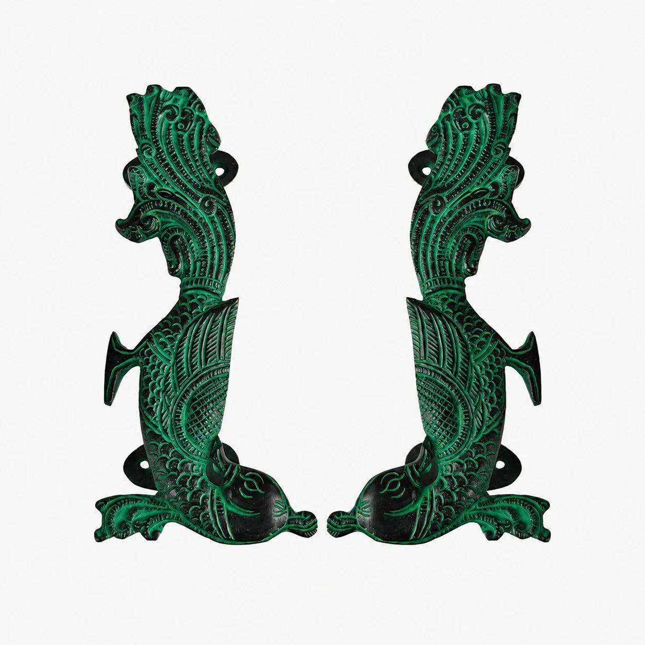 Handcrafted Brass Animal Door Handles 12