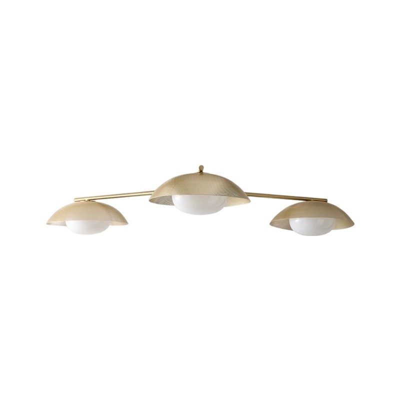 Elorina 3-Light Flush Mount Glass/Metal Ceiling Light - A Stylish Fixture for Modern Spaces