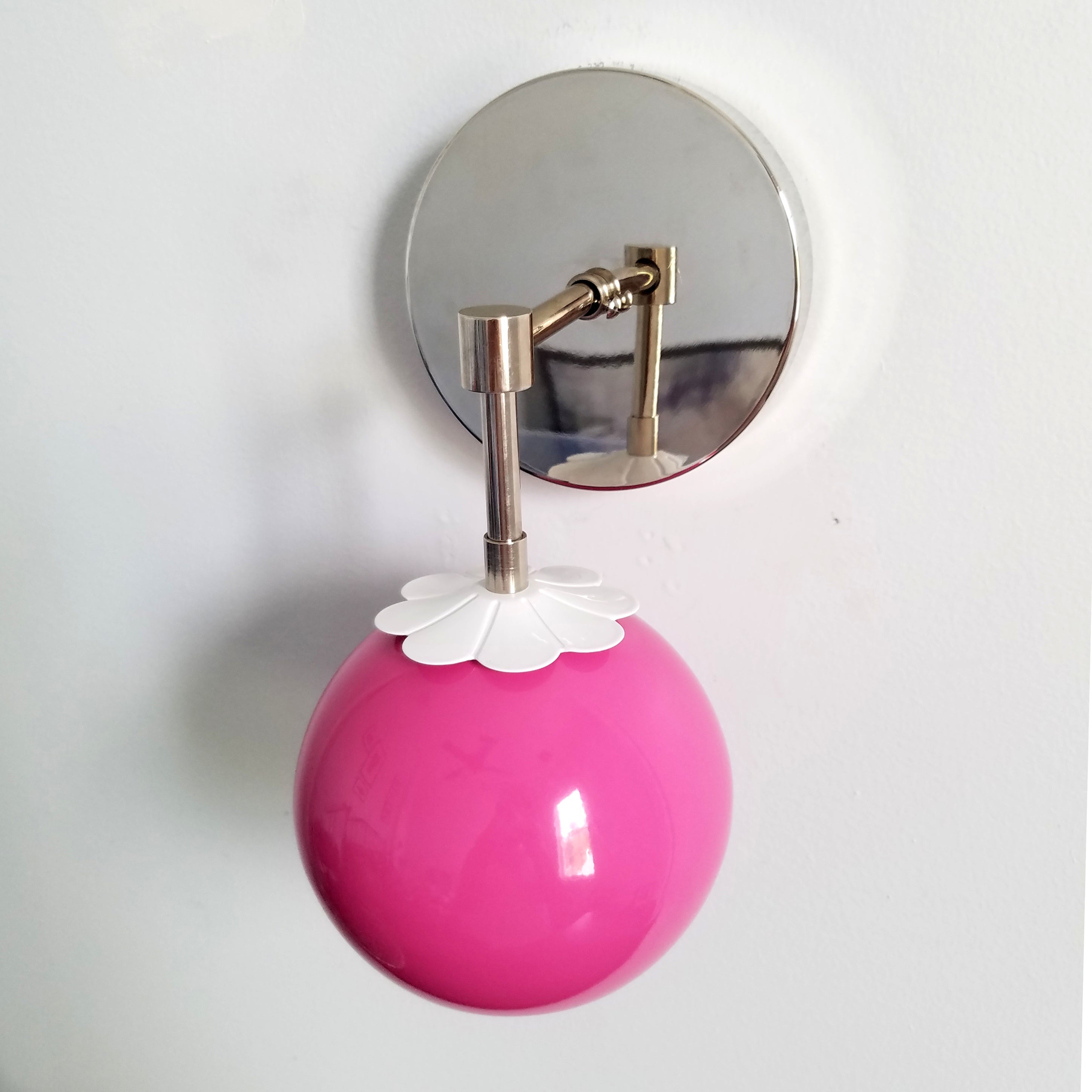 Flower Wall Sconce - Brass & Chrome Options, Cozy Home Lighting