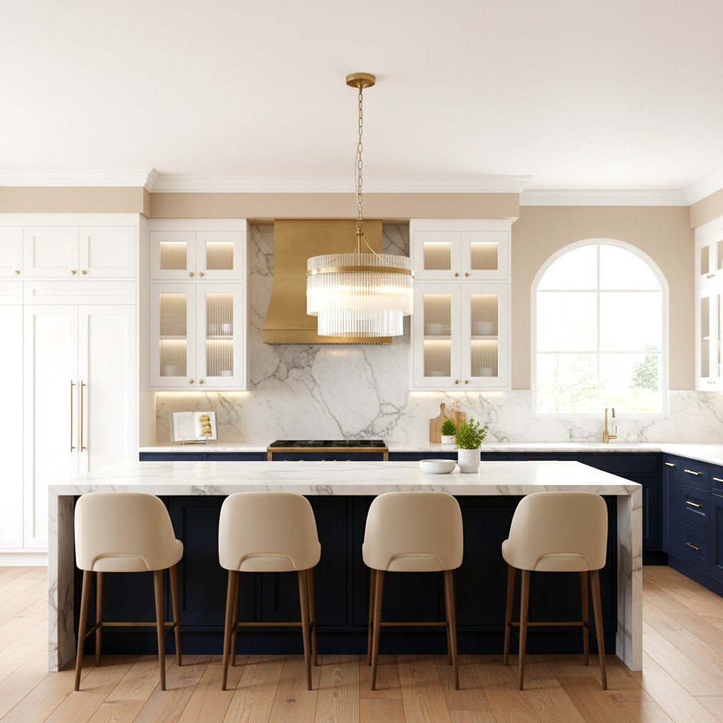 RibGlow Pendant Light – Trio Pendant with Elegant Glass Rods for Dining or Hallway