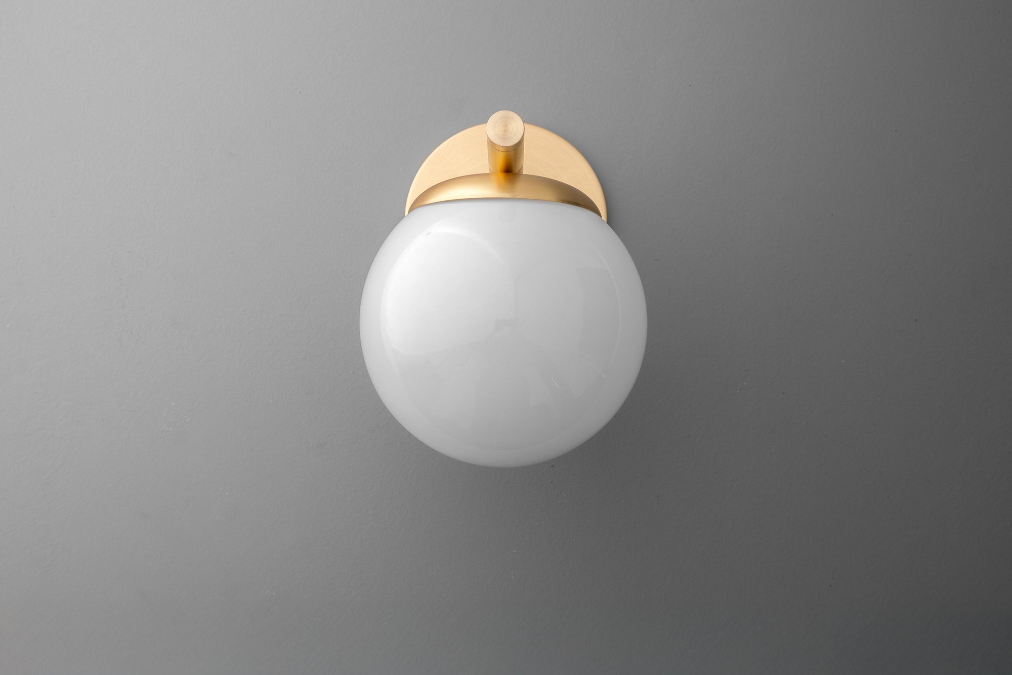 Glorica Glass Wall Sconce - Frosted Globe Light