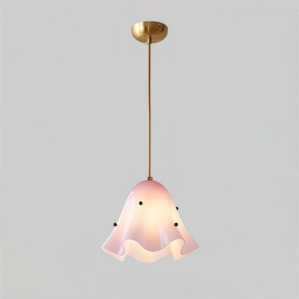 Bellina Artistic Glass Pendant Light - Modern Bloom Inspired Hanging Ceiling Lamp