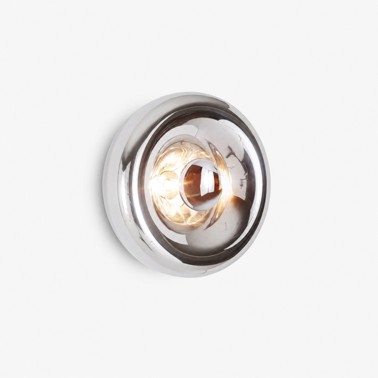Ivoran Wall Sconce - Round Glass and Metal Modern Sconce for Modern Interiors