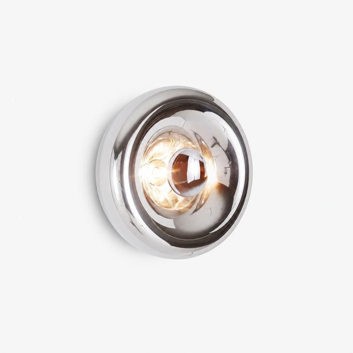 Ivoran Wall Sconce - Round Glass and Metal Modern Sconce for Modern Interiors