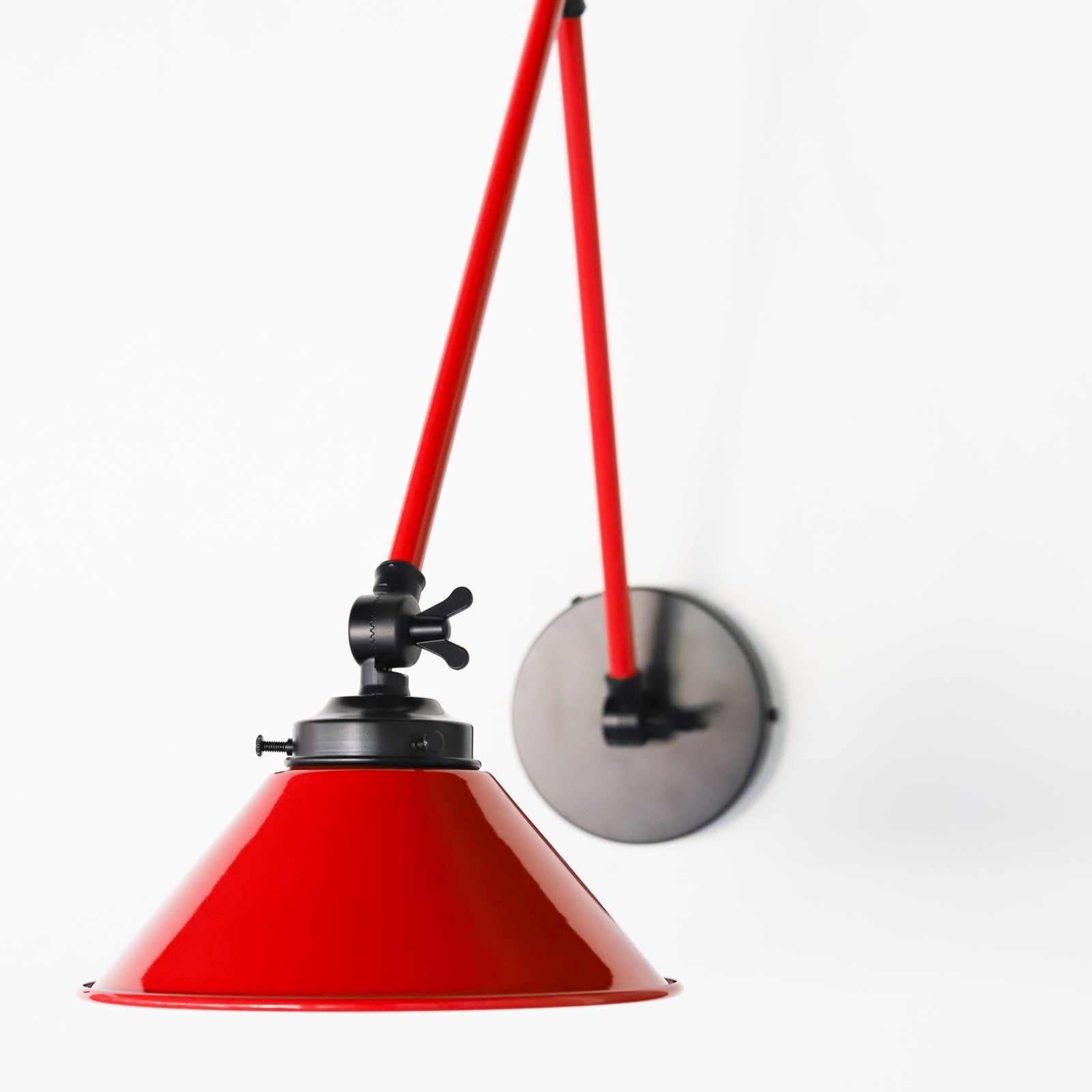 Classic Wall Mounted Cone Adjustable Sconce For Bedroom & Desk