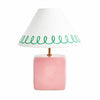 Aeva Ceramic Table Lamp - Modern Grace Design with Playful Polish