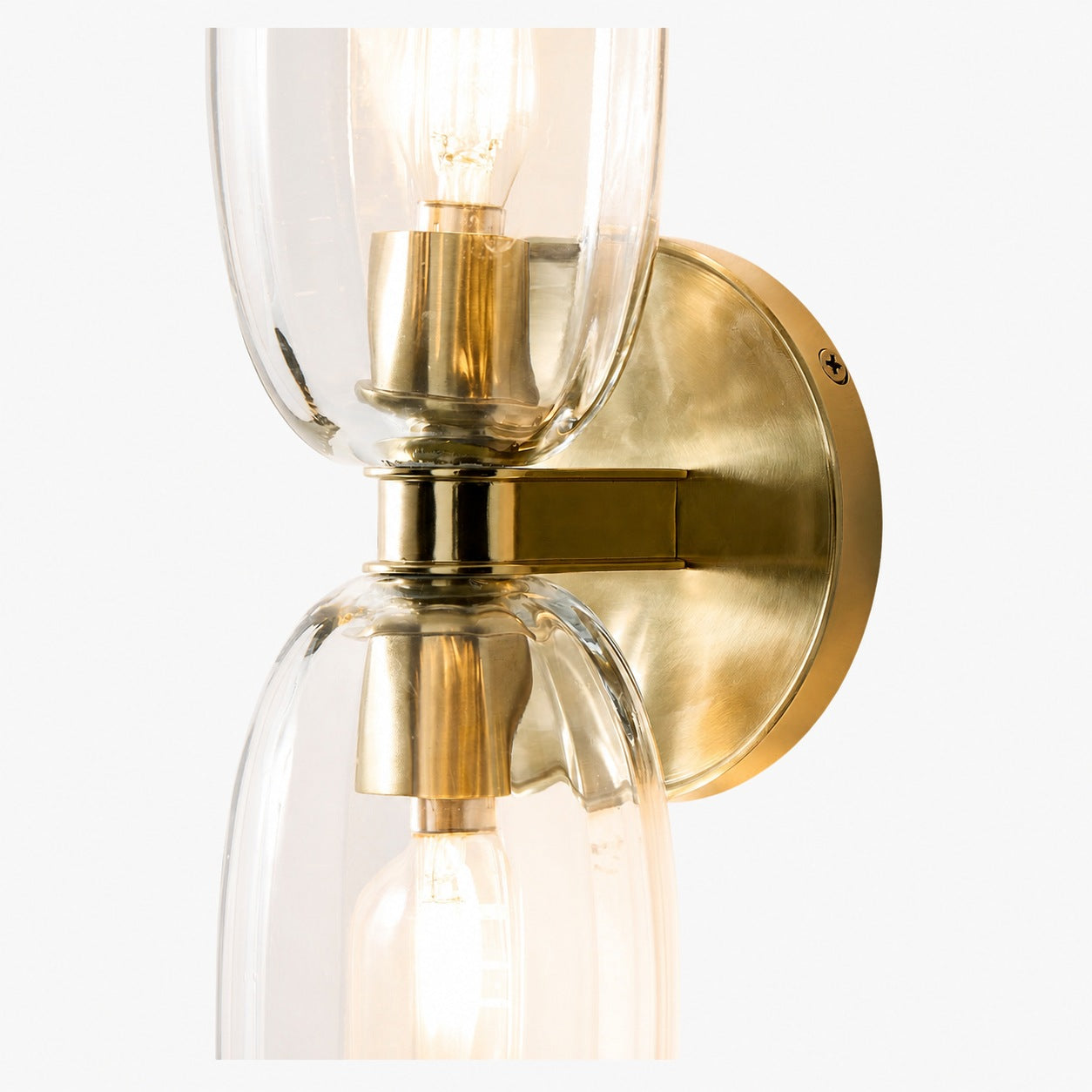 Vega Glass Minimalist Globe Wall Sconce Soft Diffused Glow Available in One or Two Lights