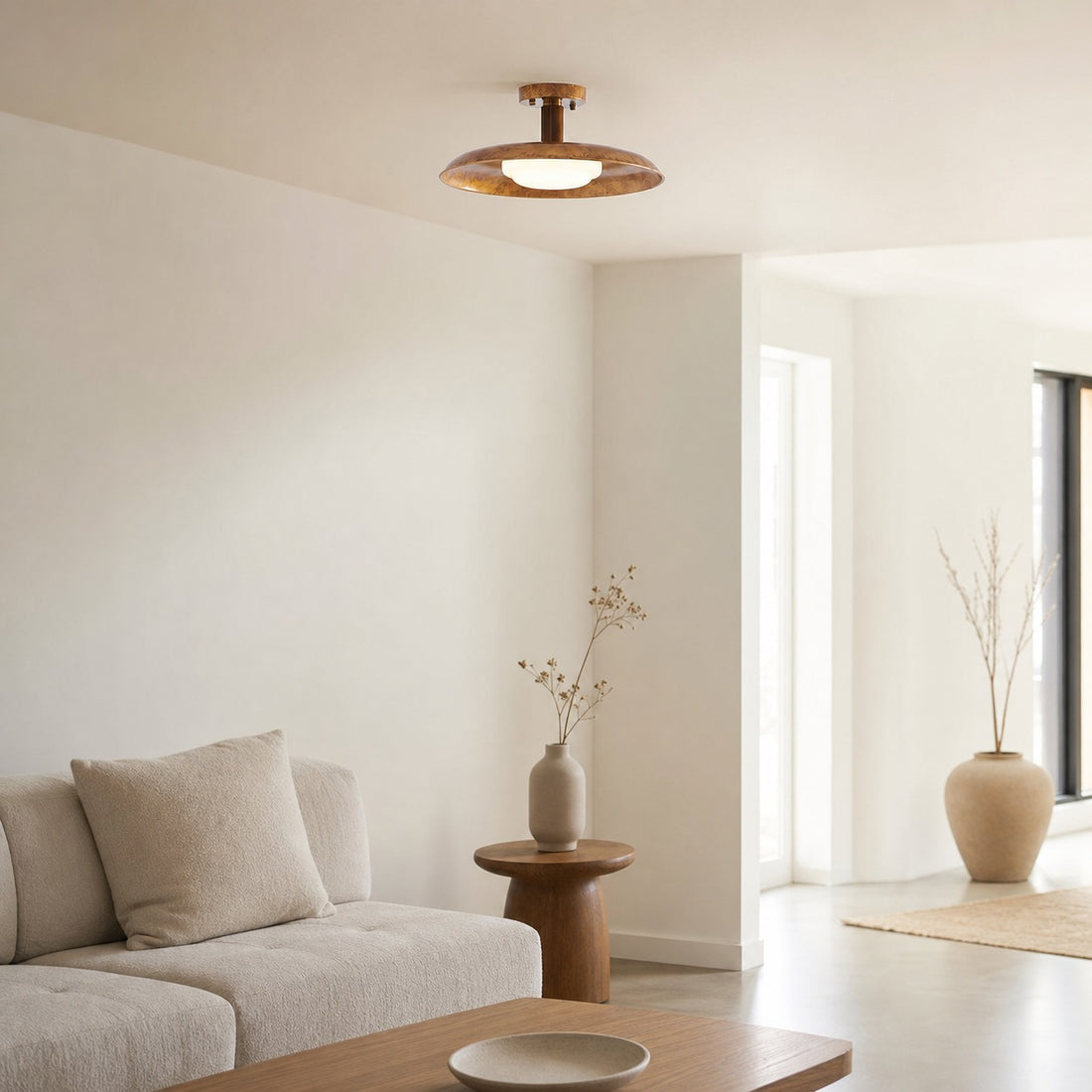 Pot-Lid Style Flat-Panel Ceiling Light