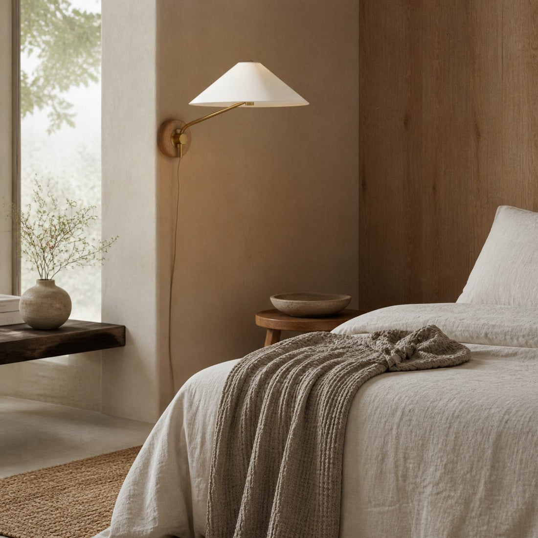 Ivoryne Pivoting Tapered Shade Light - Suitable for Modern Reading Corners