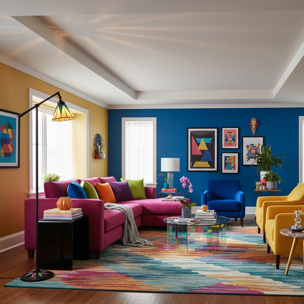 TF Dark Star Tiffany Task Floor Lamp – Art Deco Stained-Glass Floor Light for Living Room