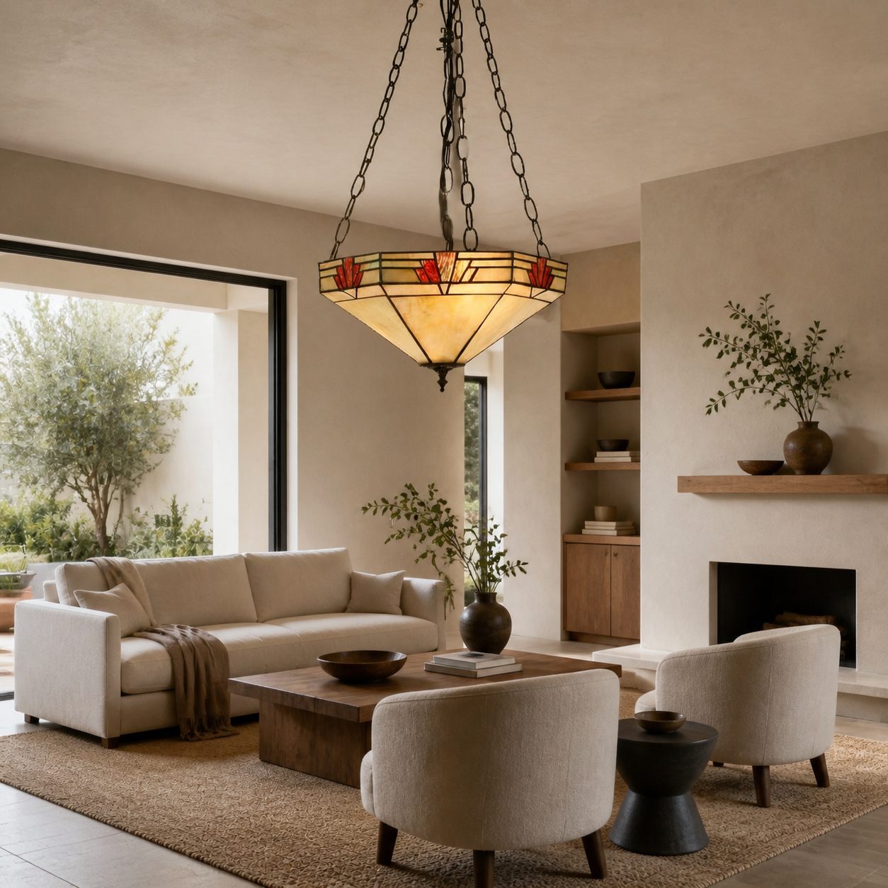 TF Nevada Pendant Light – Artisanal Glass Contemporary Inversion for Dining Areas and Entrances