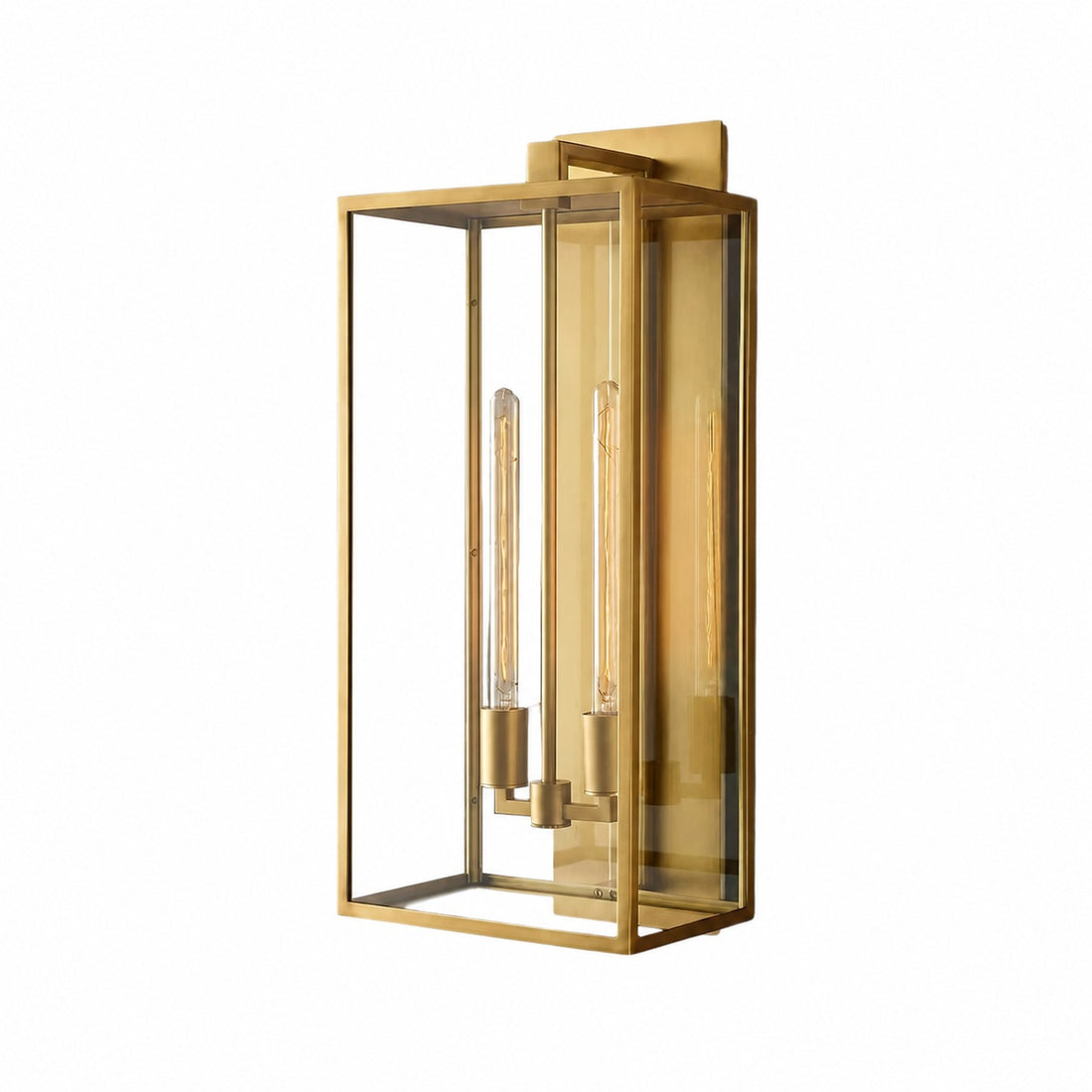 Classic Beckman Vintage Wall Sconce - Steel & Glass Linear Design