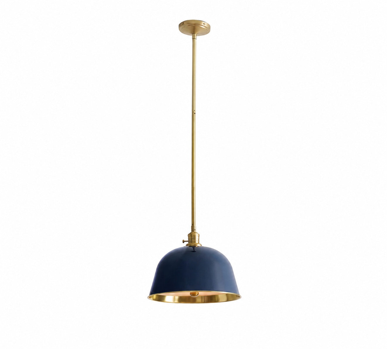 Forvara Metal Pole Pendant Light - Bell Diffuser Design for Kitchen Islands