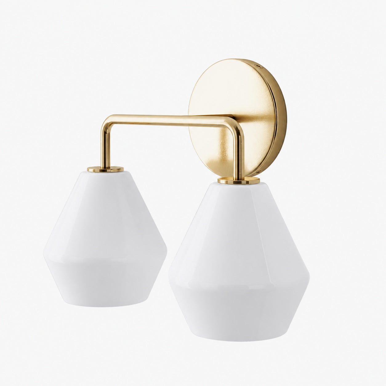 Merin Multi Head Dressing Table Wall Lamp - Metal And Glass Sculptural Lamp