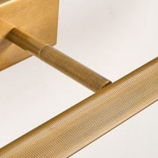 Zorv Sleek Picture Light – Ribbed Metal Frame Wall Light for Art or Photo Display