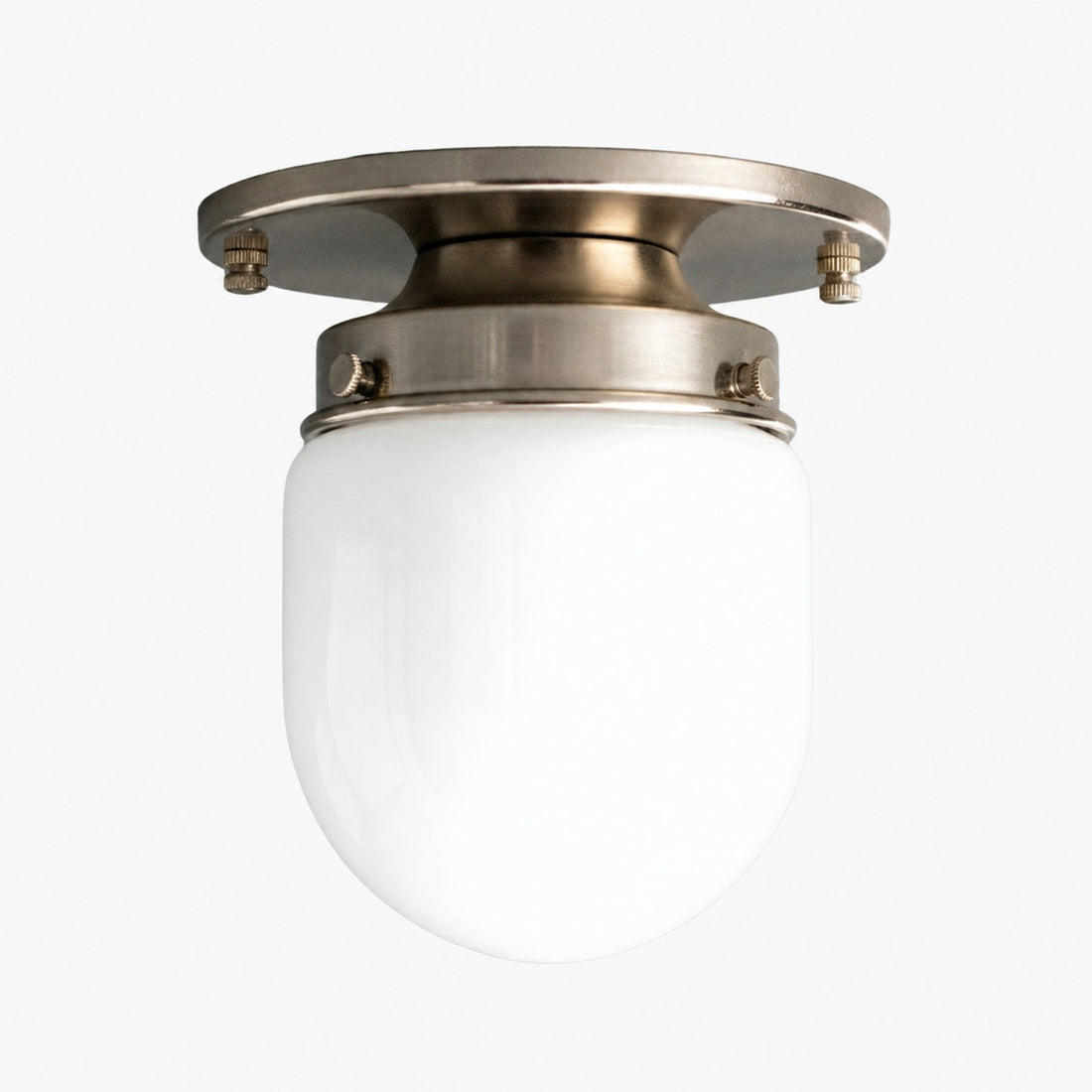 Opalume Glass Flush Mount Ceiling and Wall Light - Art Deco Small Globe Fixture