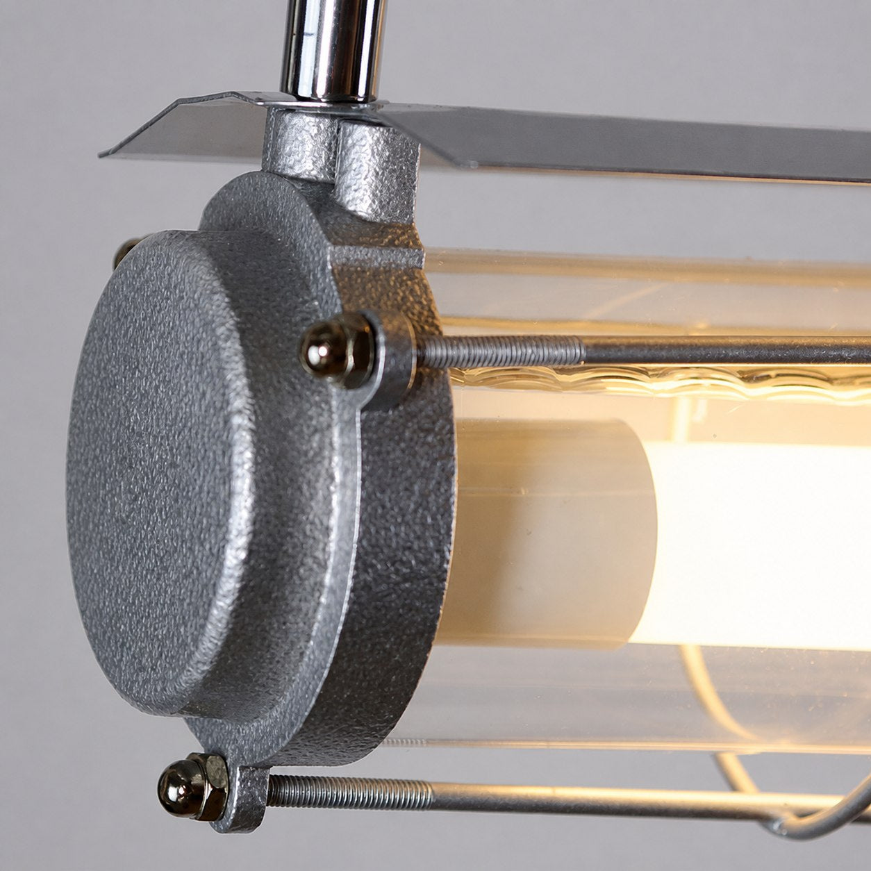 Modern Acrylic Linear LED Chandelier in Black or Silver