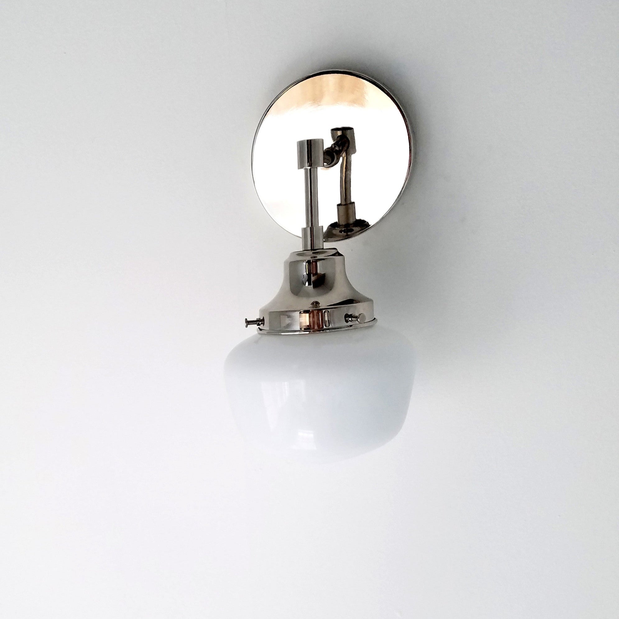 Vintage Schoolhouse Wall Sconce - Brass, Chrome & Black Finish Lighting
