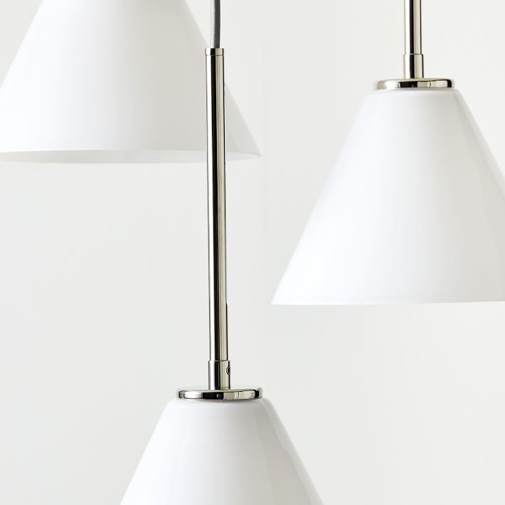 Conica 3-Light Cone Chandelier - Sculptural Glass Pendant Lighting Modern Style