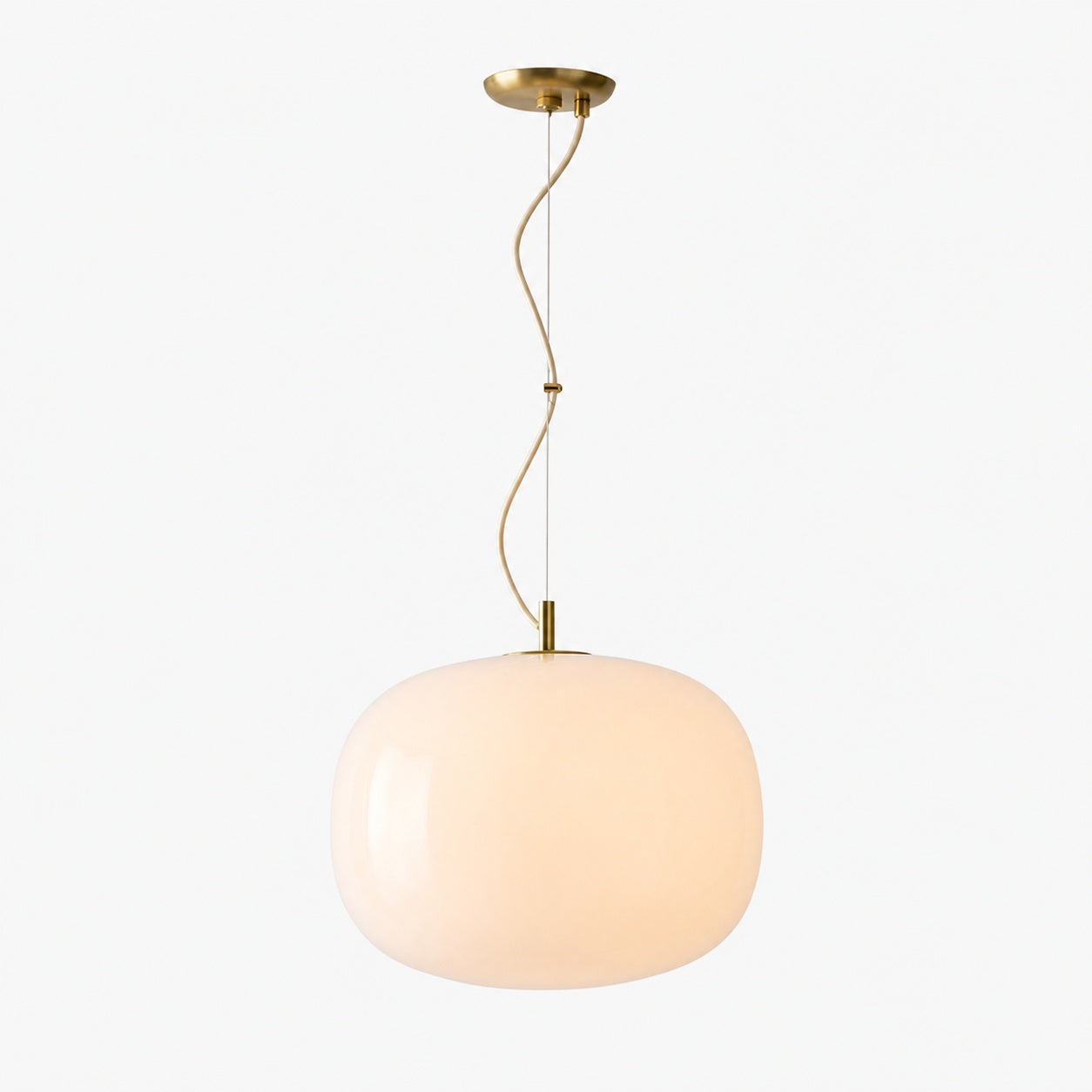 Lumivelle Minimalist Glass Pendant – Adjustable Height Dimmable Design