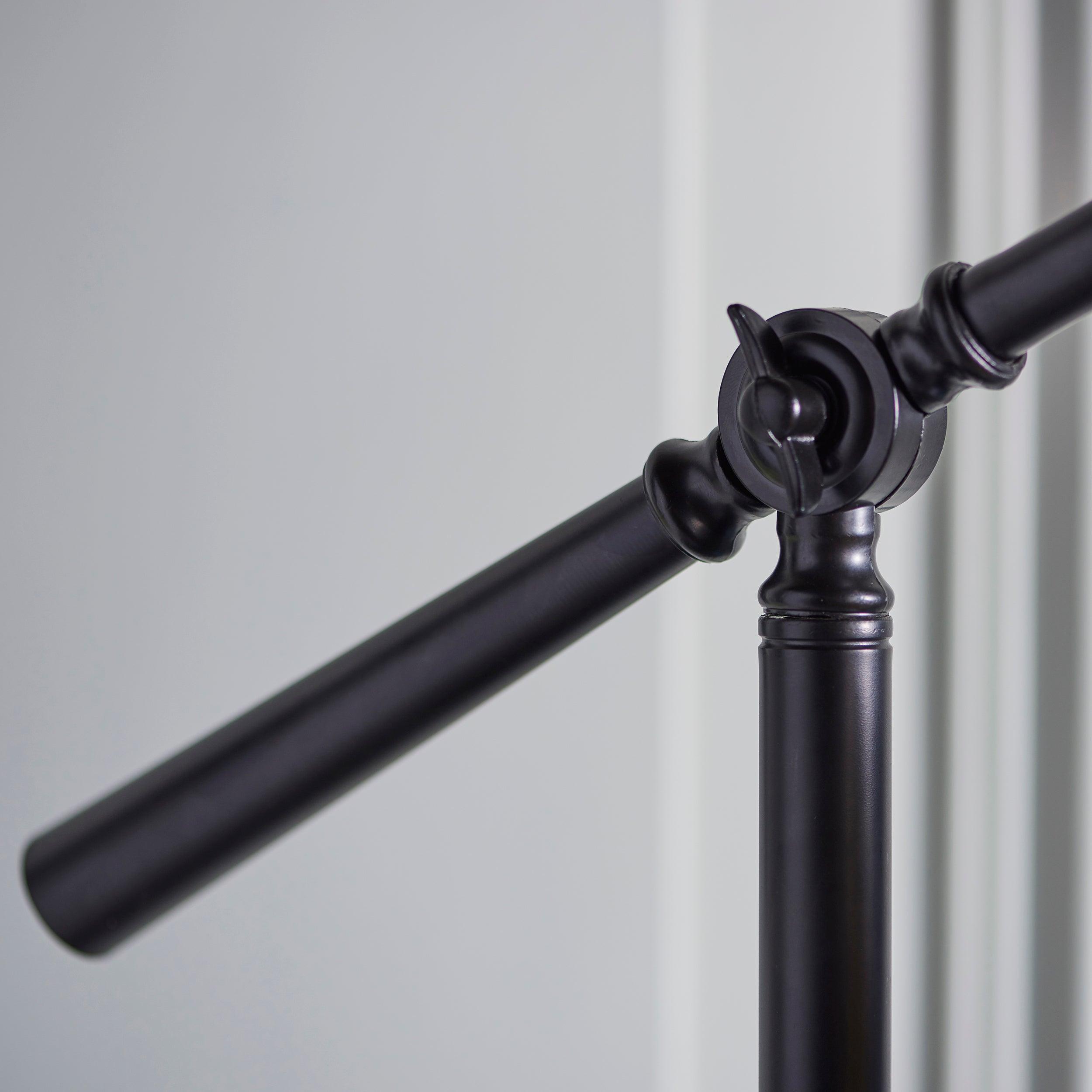 TF Dark Star Tiffany Task Floor Lamp – Art Deco Stained-Glass Floor Light for Living Room