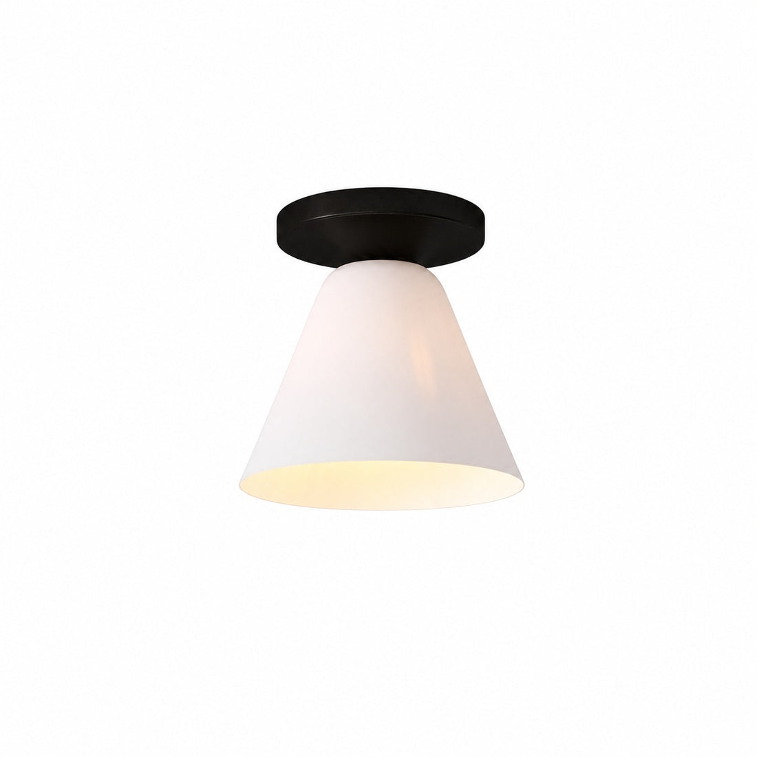 Conica Cone Flush Mount – Glass Ceiling Light for Modern Spaces