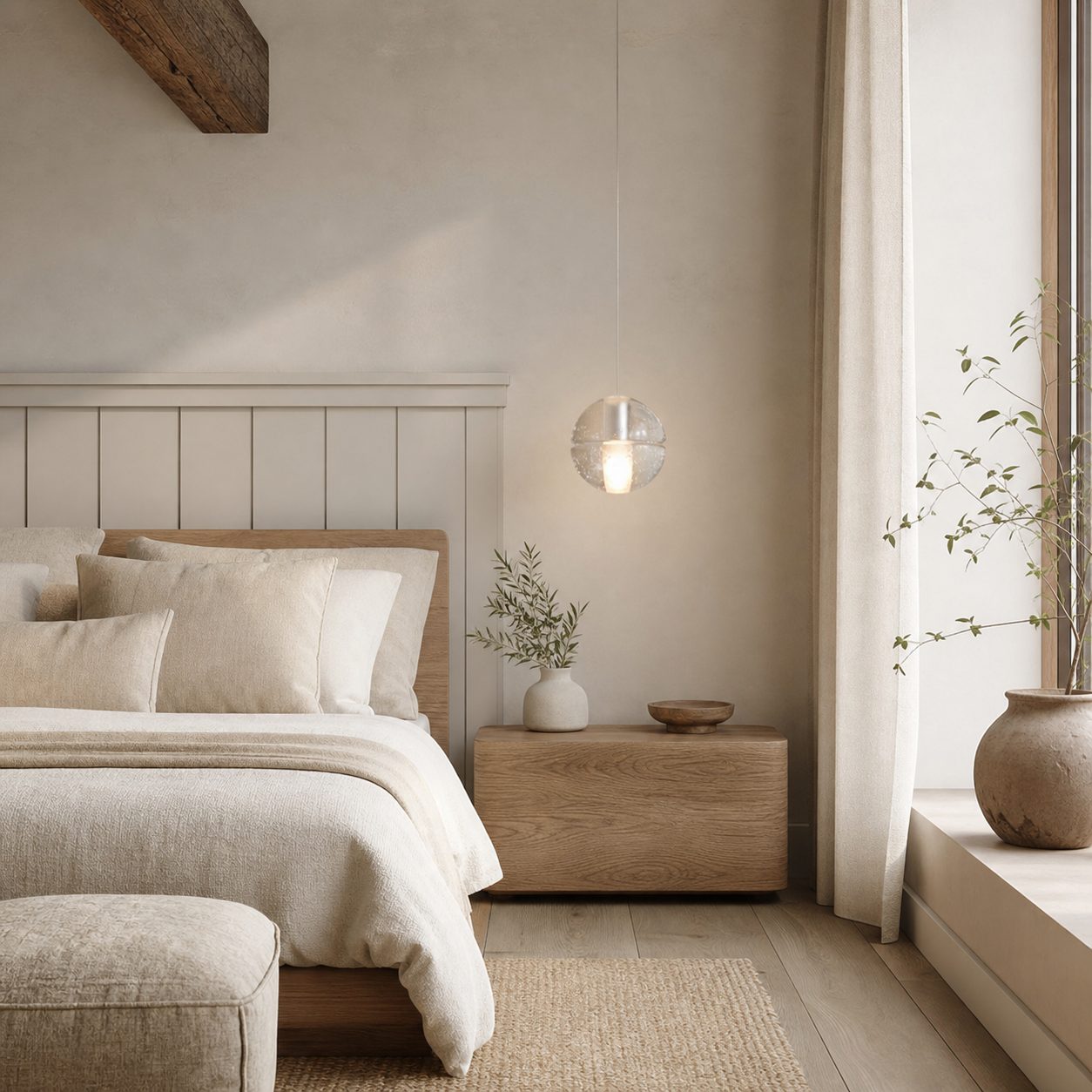 Lorivo Decorative Crystal Sphere Pendant Light Starry Visual for Lounge Areas