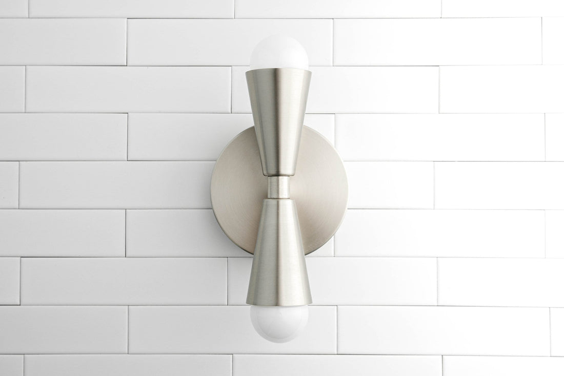 Pyralis Cone Modern Tapered Wall Light – Minimalist Design for Bathroom or Bedroom
