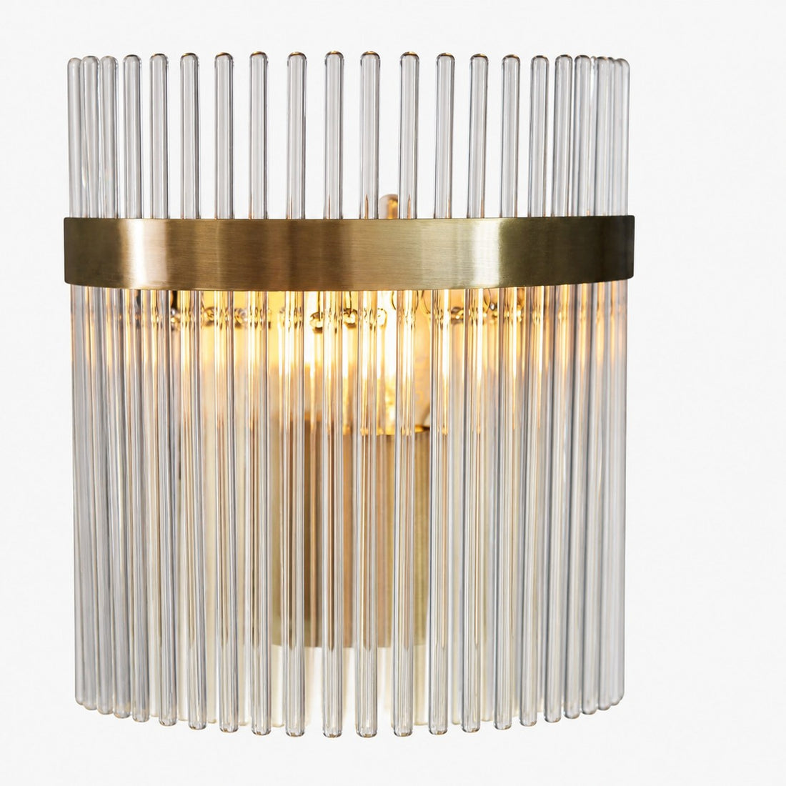 RibGlow Minimalist Glass Rod Wall Light - Elegant Accent Sconce for Home