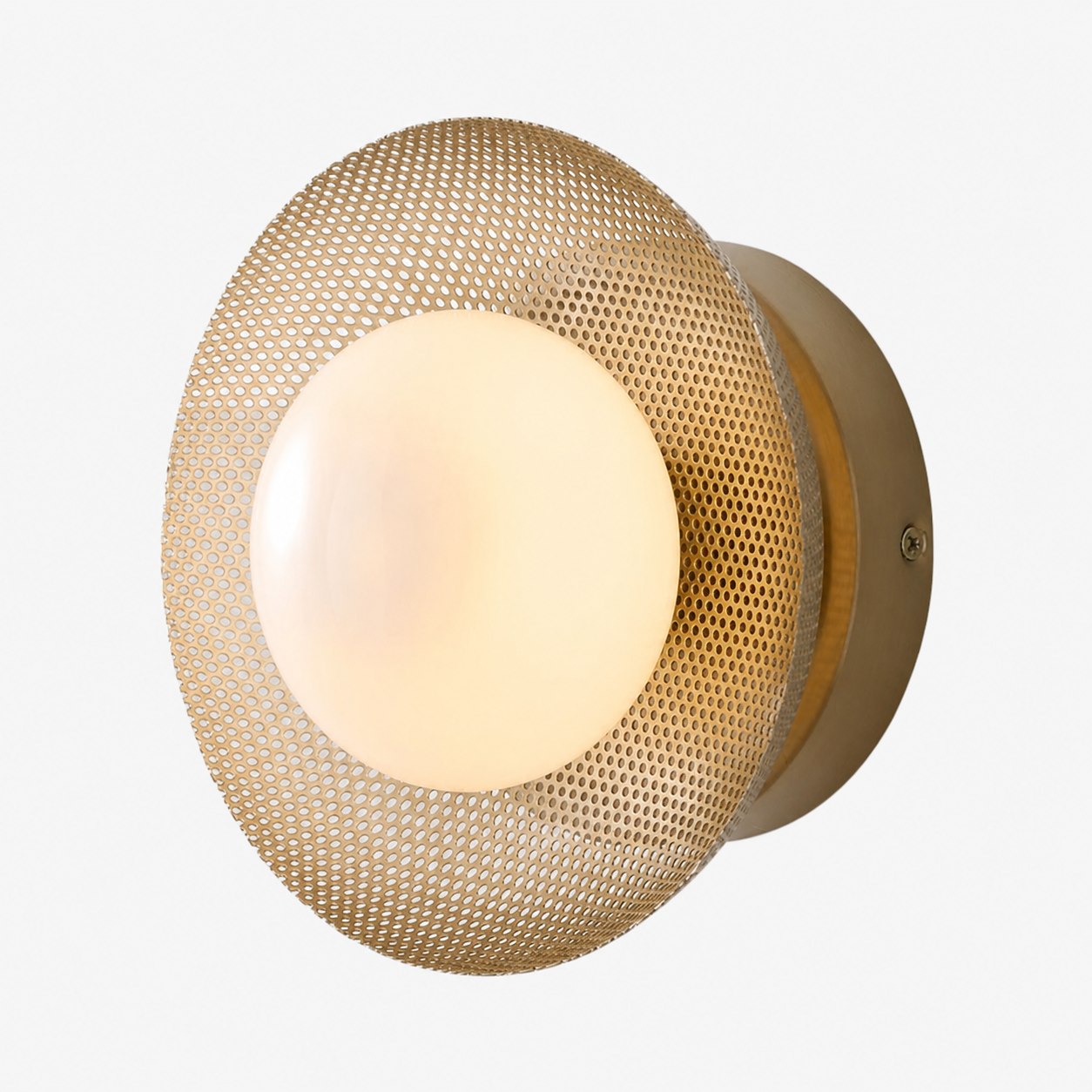 Elorina Sconce Wall Light - Textured Metal or Glass Shade