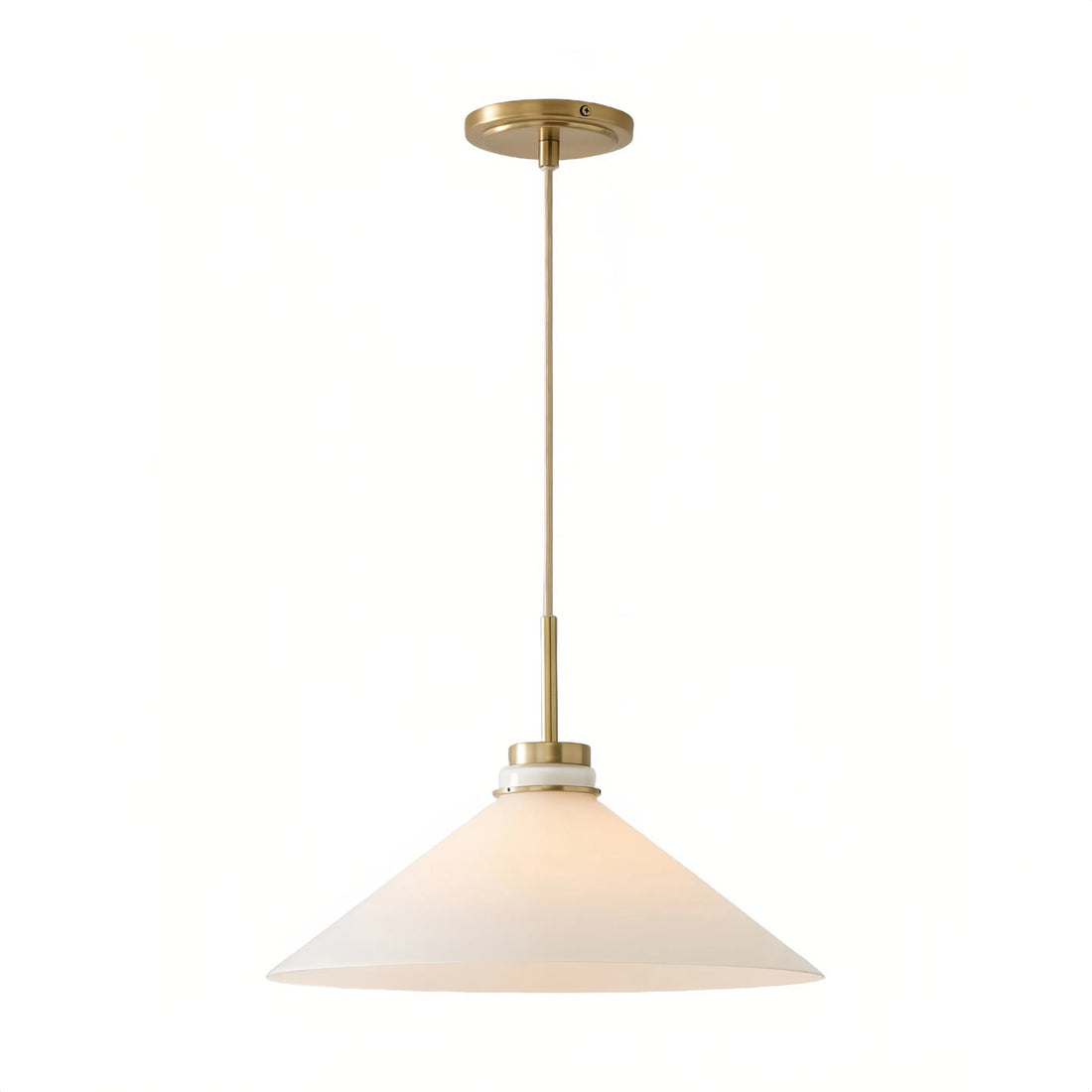 Aurenza Modern Farmhouse Pendant Light - Adjustable Shade for Warm Ambiance