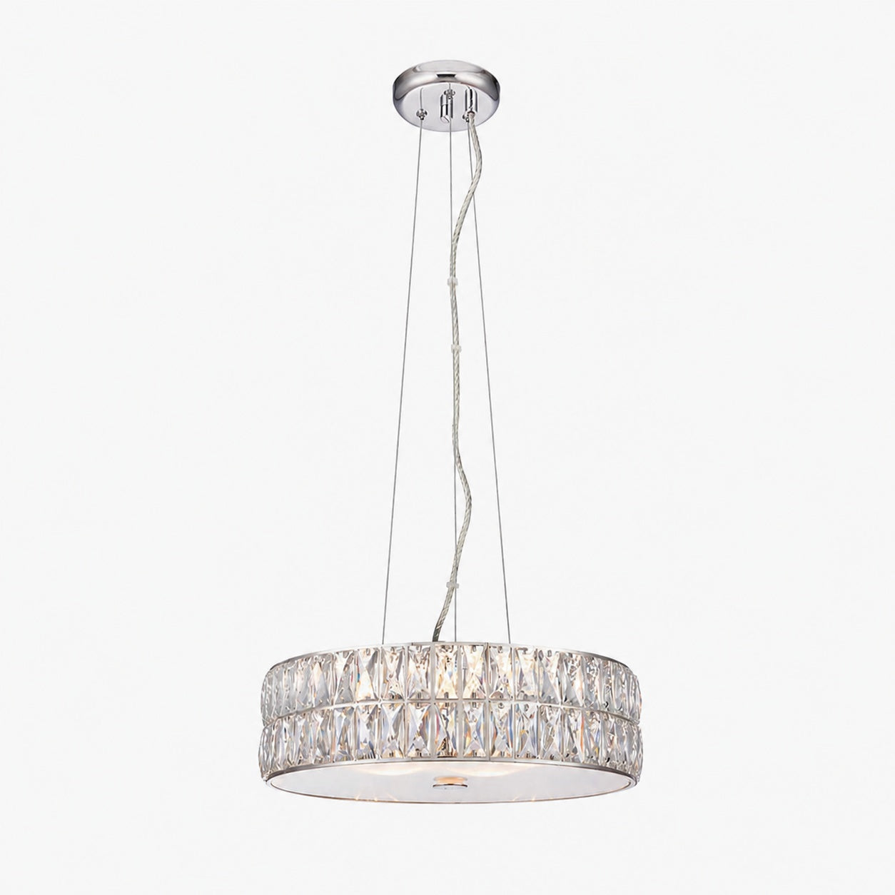 Glomara Style Geometric Crystal Pendant Light – Glamorous Dining Room Centerpiece
