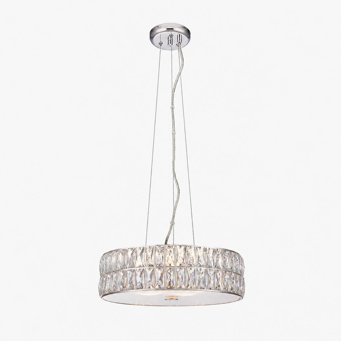 Glomara Style Geometric Crystal Pendant Light – Glamorous Dining Room Centerpiece