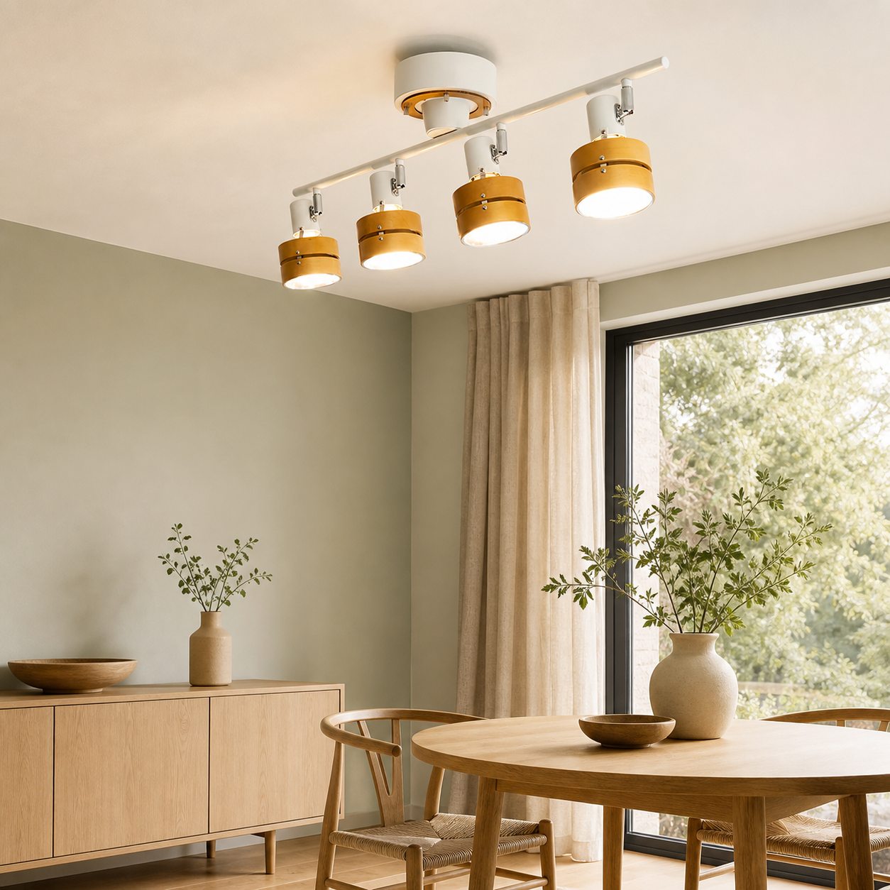 Nordic Cylindrical 4-Light Spotlight