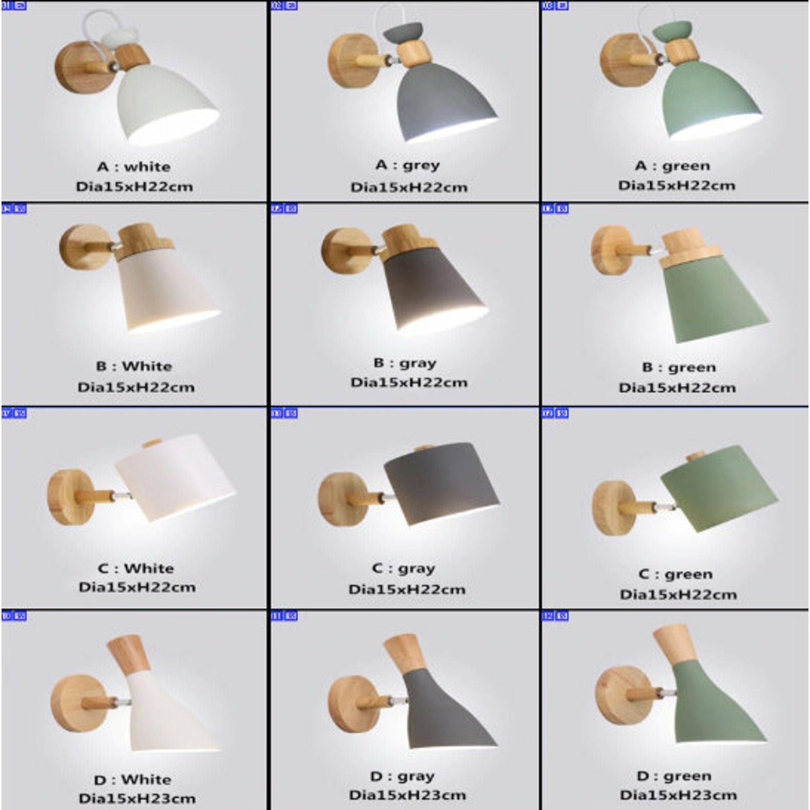 Multi Design Nordic Style Modern Bedside Wall Lights