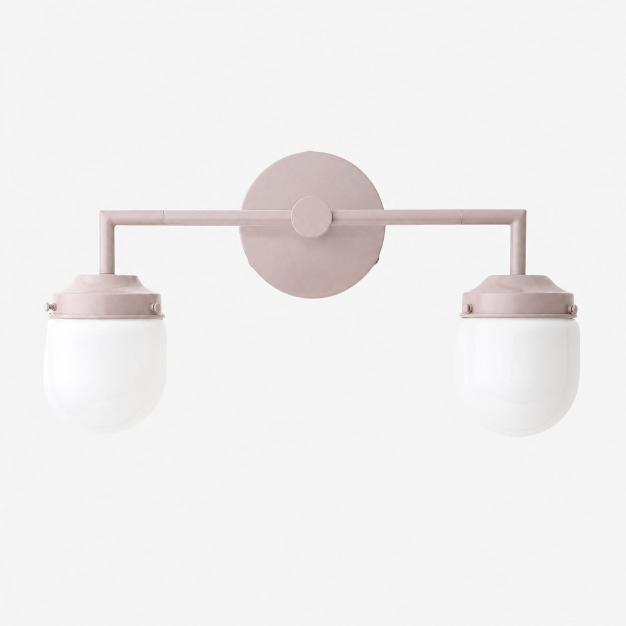 Opalume Glass Double Vanity Light - Vintage Style Bathroom Double Wall Lighting