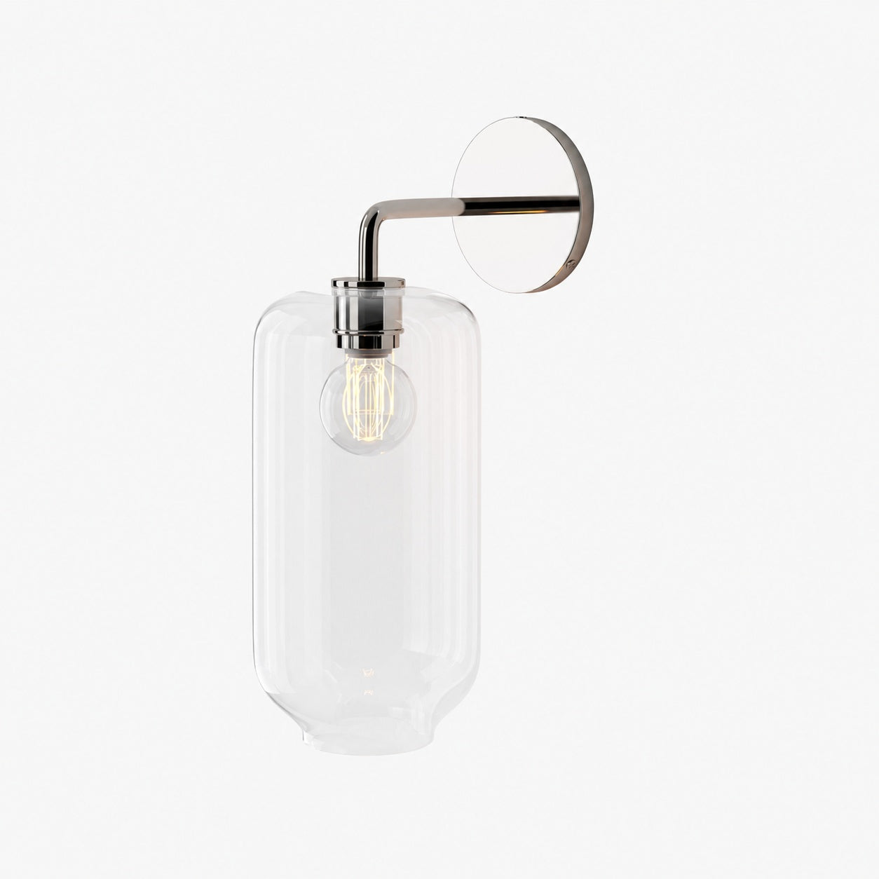 Lumivelle Pebble Sconce - Stylish Wall Light - Glass & Metal, Energy Efficient