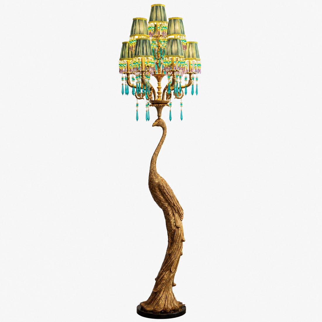 Perky Peacock Floor Lamp