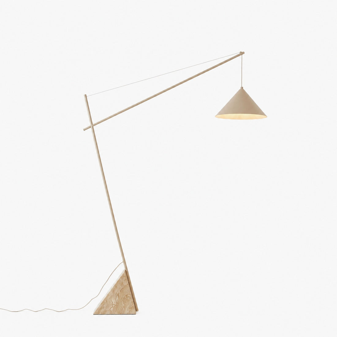 Grande Travertine Floor Lamp