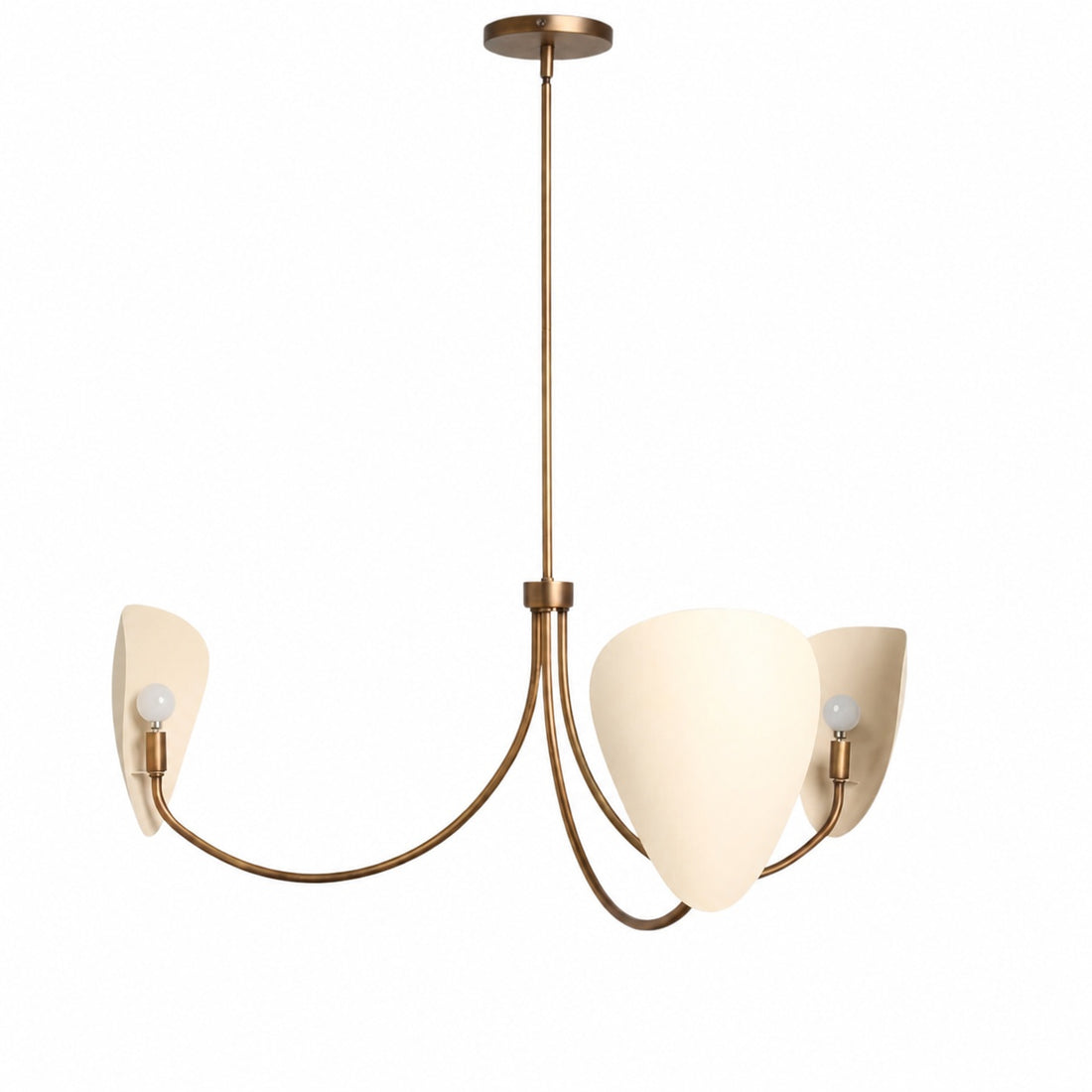 Shella Artistic Chandelier – Curved-arm Design for Dining rooms or Living Rooms