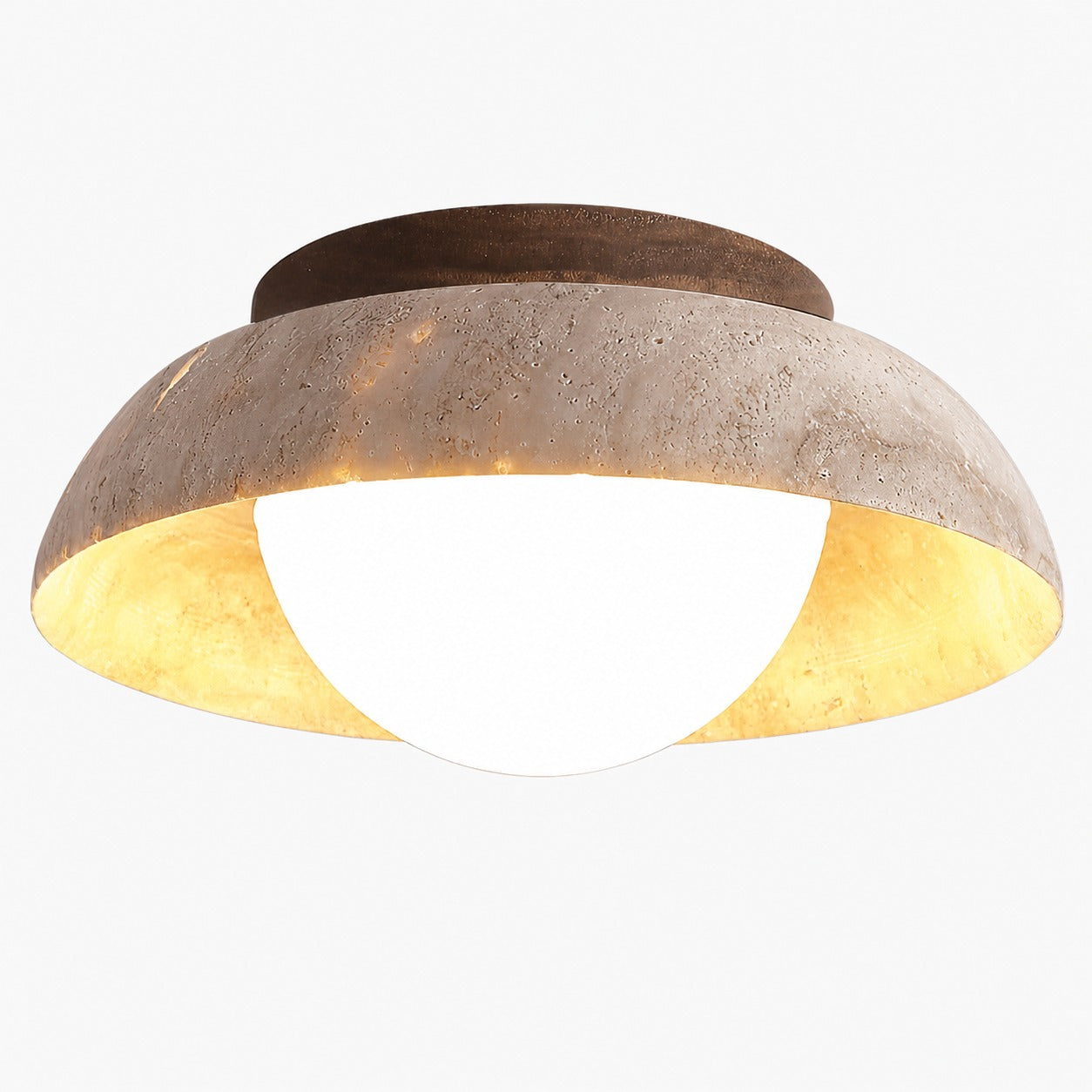 Piedra Travertine Ceiling Lamp