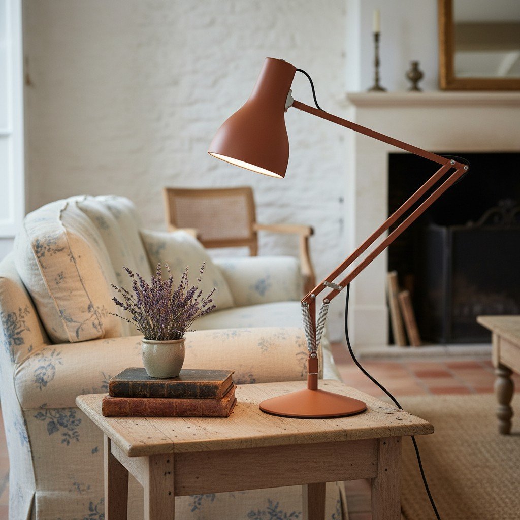 Type 75 Adjustable Table Lamp with Articulated Arm for Home Office