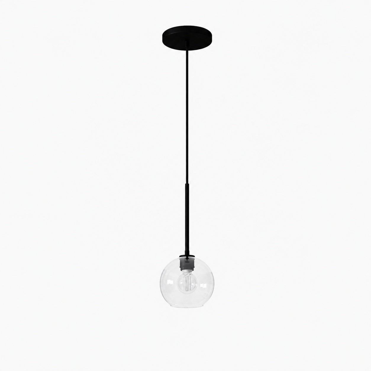 Selvion Sculptural Globe Pendant Light - Modern Glass Pendant Lamp - Sleek Design
