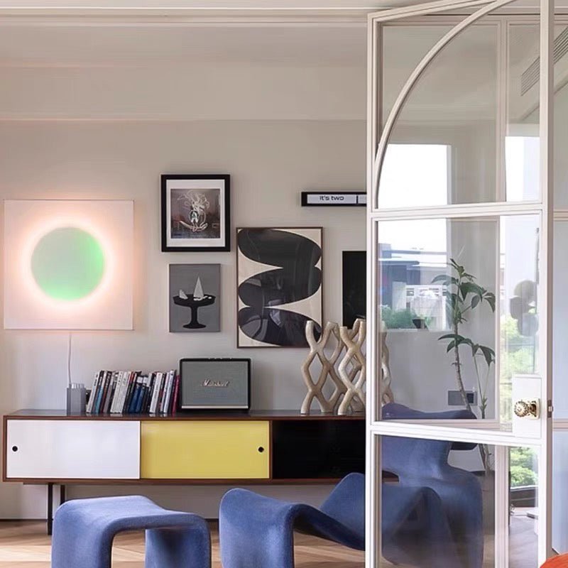 Modern Simple Plug-In Round Wall Lamp