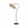 Tarivon Stacked Floor Lamp – Modern Antique Linen Shade for Bedroom & Living Room
