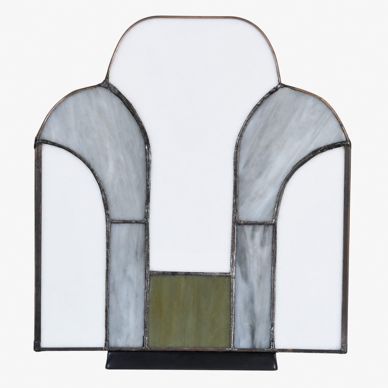 Kelsar Stained Glass Art Deco Table Lamp – Elegant Indoor Accent Light for Living Room or Entryway