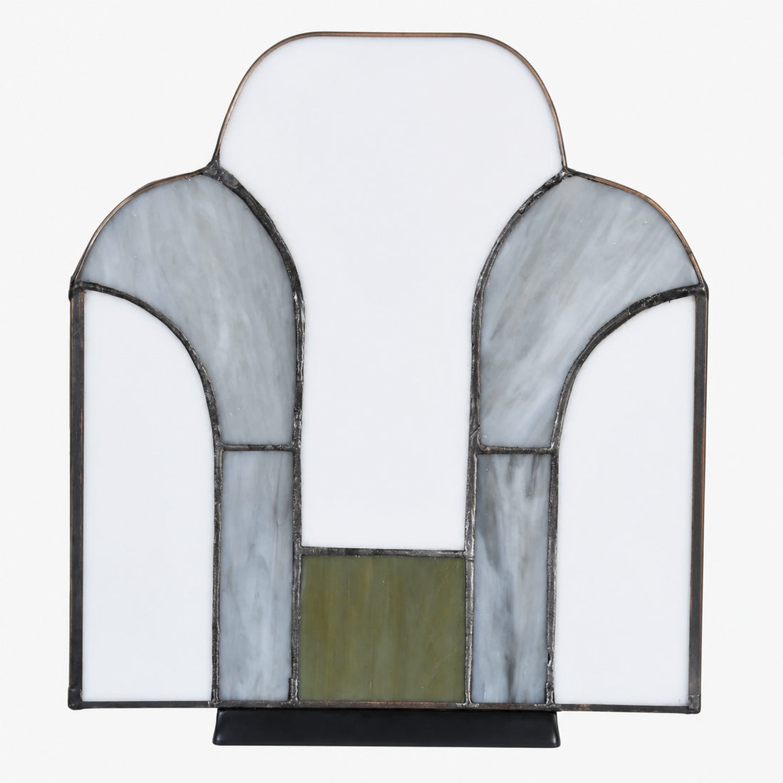 Kelsar Stained Glass Art Deco Table Lamp – Elegant Indoor Accent Light for Living Room or Entryway