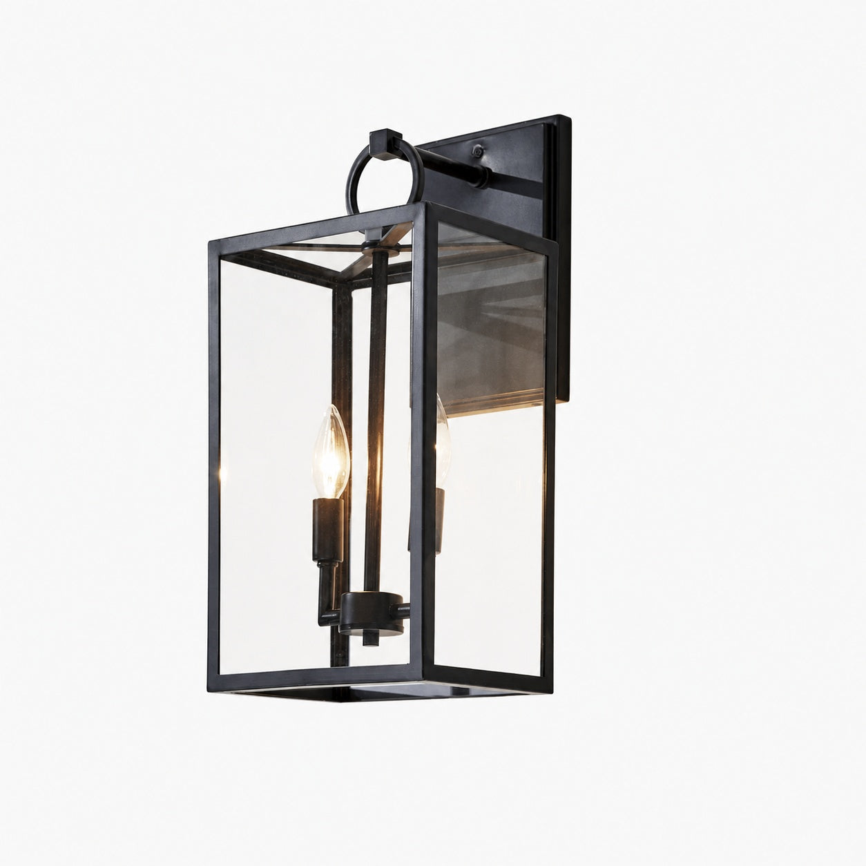Ferrix Industrial Iron Outdoor Wall Lamp - Lighting Stylish Exterior Glass Lighting
