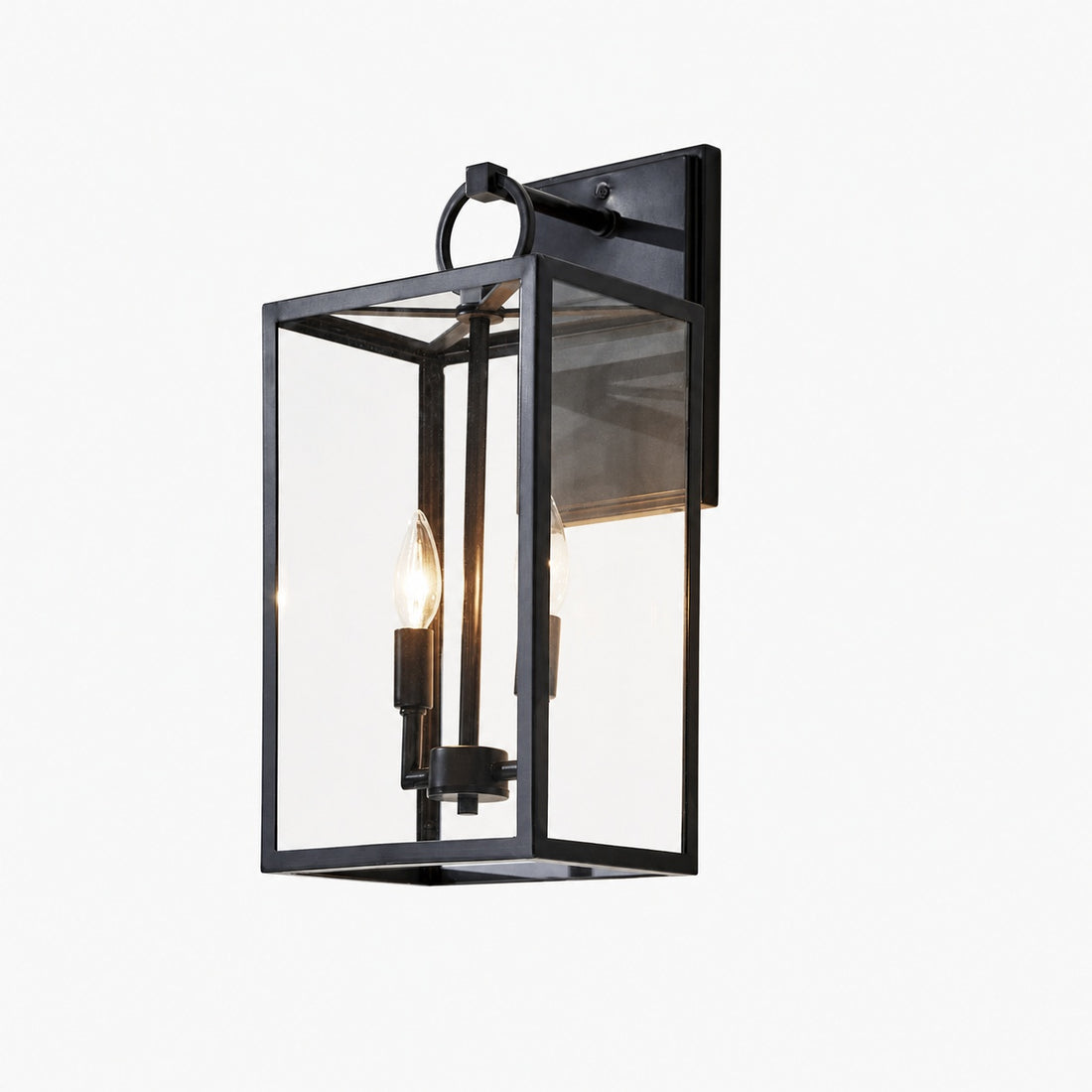 Ferrix Industrial Iron Outdoor Wall Lamp - Lighting Stylish Exterior Glass Lighting